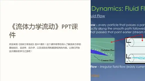 《流体力学流动》课件