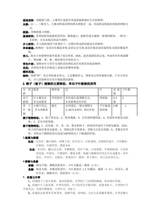 树木学整理