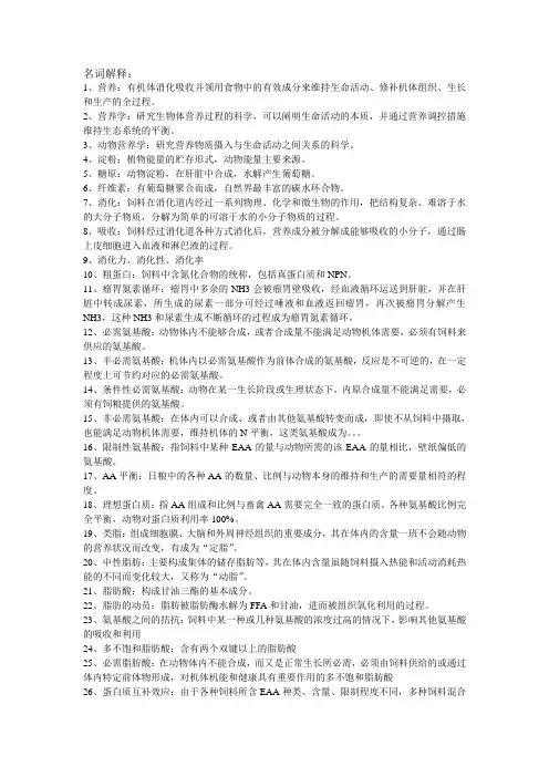名词解释