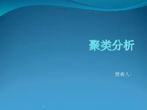 聚类分析详解ppt