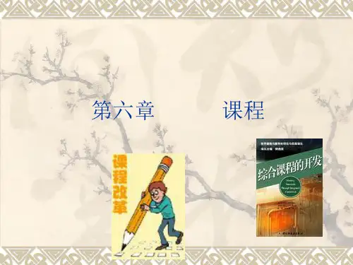 《教育学》第六章 课程