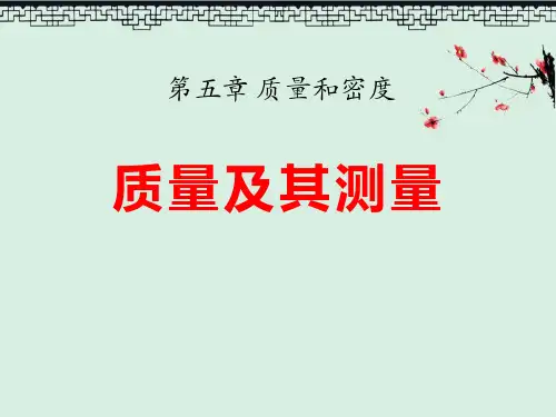《质量及其测量》质量和密度2PPT演示课件