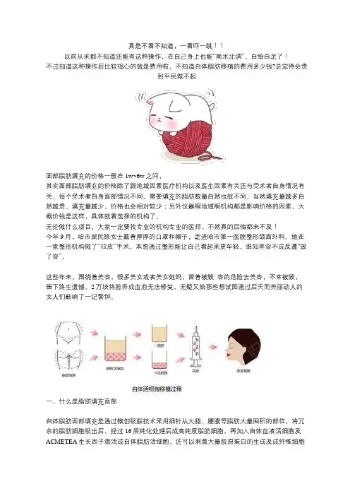 自体脂肪移植的费用究竟有多贵？必须要看看!