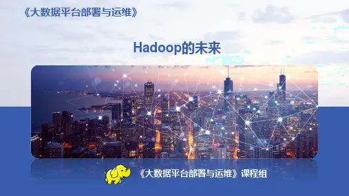 《大数据平台部署与运维》课件——Hadoop的未来