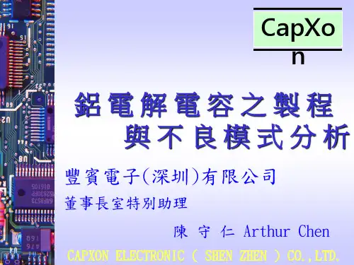 铝 电 解 电 容 之 制 程 共23页PPT资料