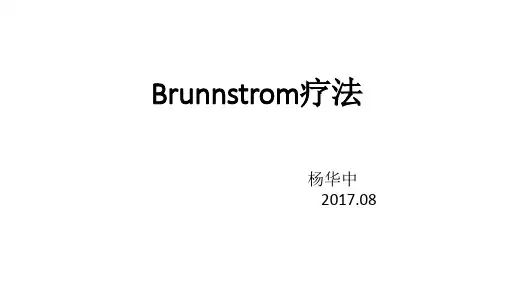 Brunnstrom技术