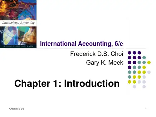 国际会计学第六版chapter_1Introduction培训资料