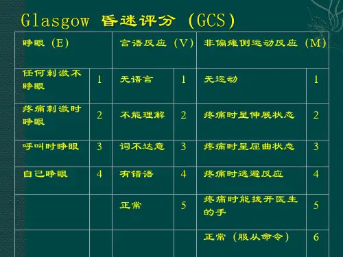 神经科常用量表