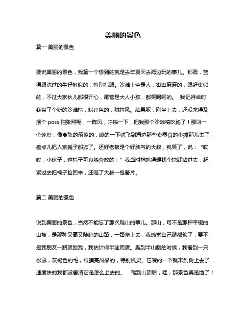 作文《美丽的景色》
