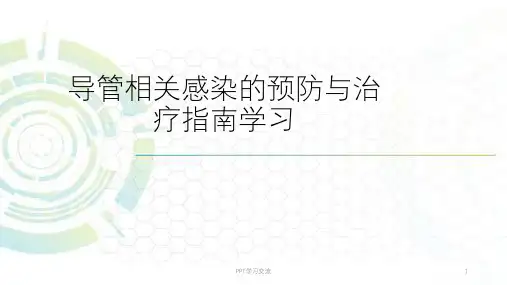 导管相关性感染指南课件