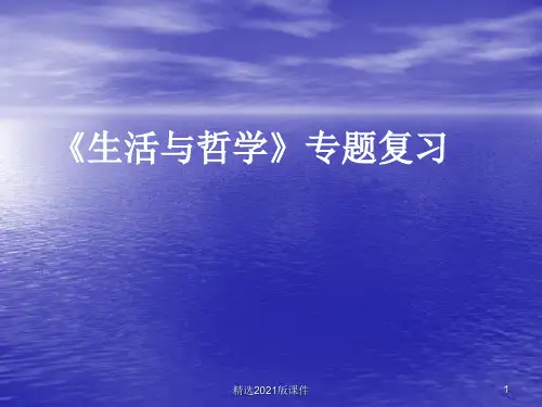 《生活与哲学》专题复习ppt课件