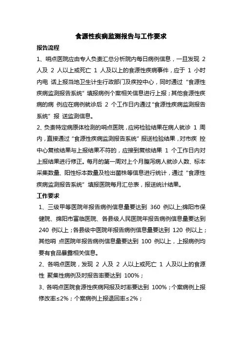 最新食源性疾病诊断要点