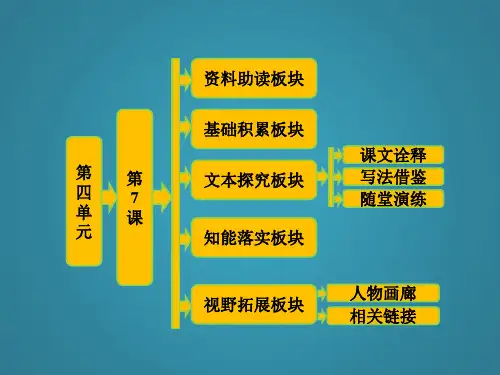 高中语文人教版选修《中国小说欣赏》第四单元第7课《儒林外史》——匡超人