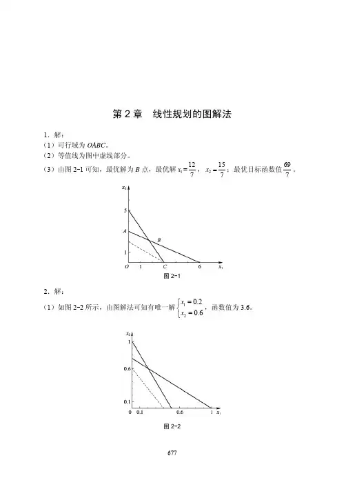 管理运筹学 第三版 (韩伯棠) 高等教育出版社 课后参考答案