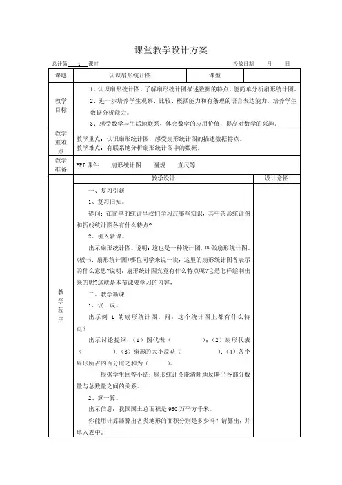苏教版六年级下册数学教案(全册)