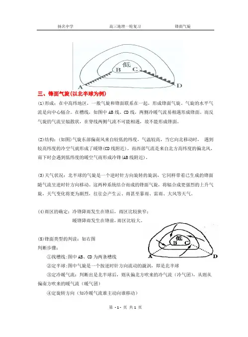 常见天气系统(锋面气旋)