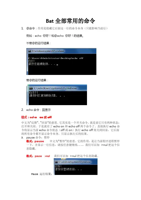 bat基础教程