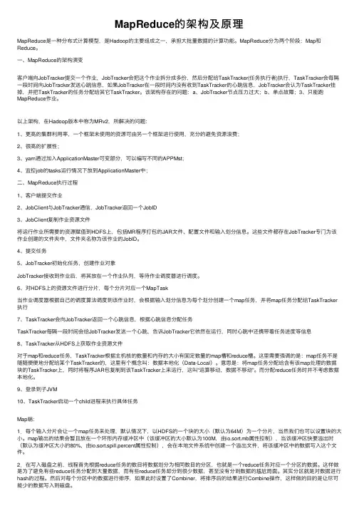 MapReduce的架构及原理