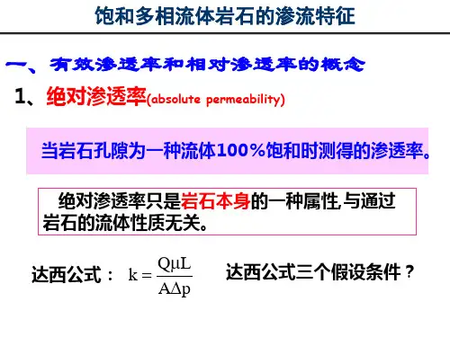 油层物理   第一章(10)相渗及应用