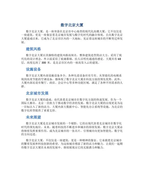 数字北京大厦