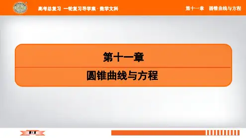 2019版高考(江苏专版)大一轮数学(文)复习课件：微难点11 圆锥曲线中的“亚”结论的应用(共37页)
