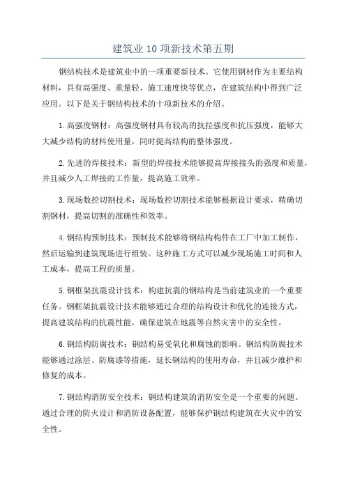 建筑业10项新技术第五期