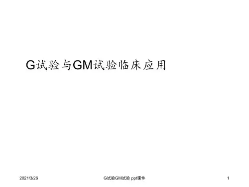 G试验GM试验 ppt课件