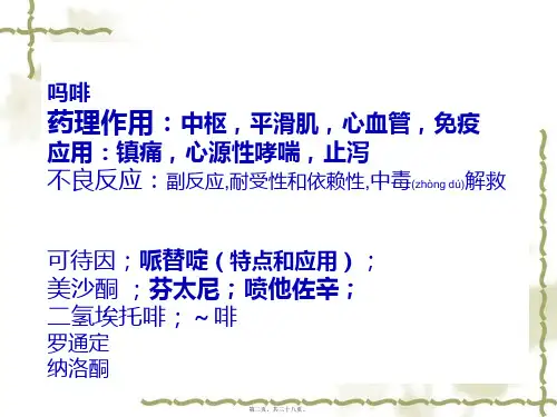 医学专题章解热镇痛抗炎药