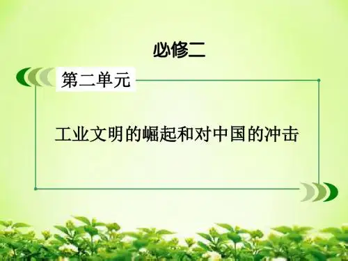 高考历史一轮复习 工业文明的崛起和对中国的冲击 近代中国社会经济结构的变动、民国时期民族工业的曲折发展