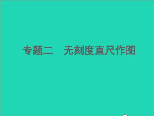 江西专版中考数学专题2无刻度直尺作图精练本