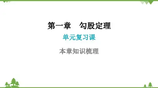 北师大版数学八年级上册第1章勾股定理单元复习课课件