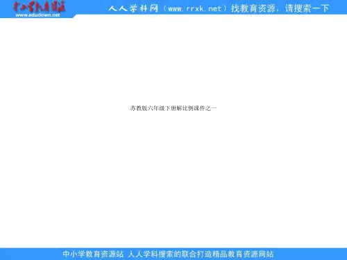 苏教版六年级下册解比例课件之一