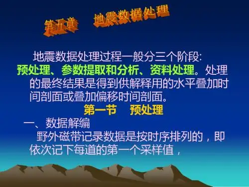 第5章地震波处理2010