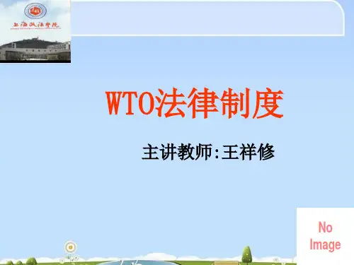 世界贸易组织的运行机制培训(ppt 16页)