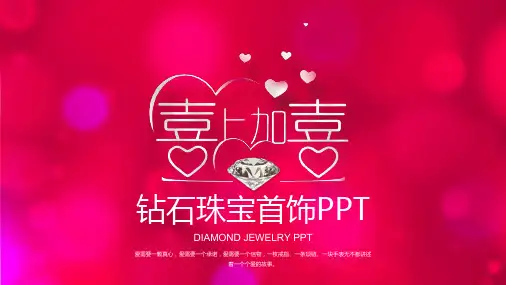 时尚珠宝首饰展示 产品介绍 首饰 策划ppt模板