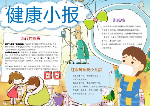 健康小报word小报手抄报模板