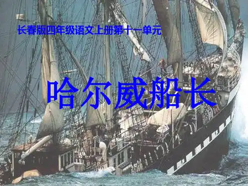 哈尔威船长PPT教学课件 (2)