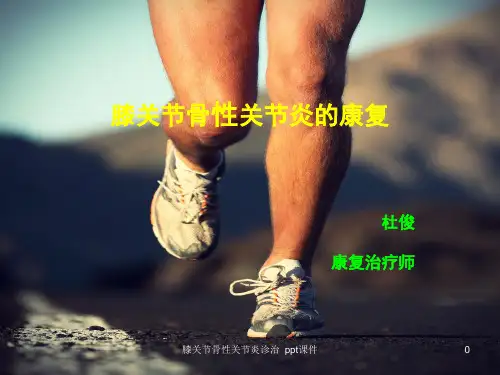 膝关节骨性关节炎诊治 ppt课件