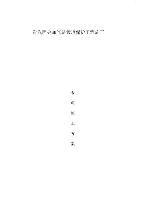 天然气管道保护专项方案.doc