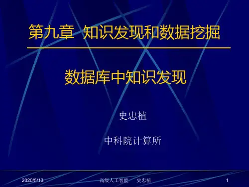 知识发现与数据挖掘