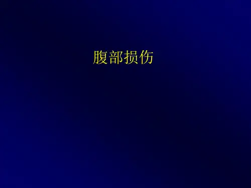 医学课件：腹部损伤