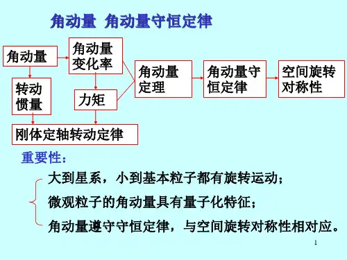 角动量 角动量守恒定律