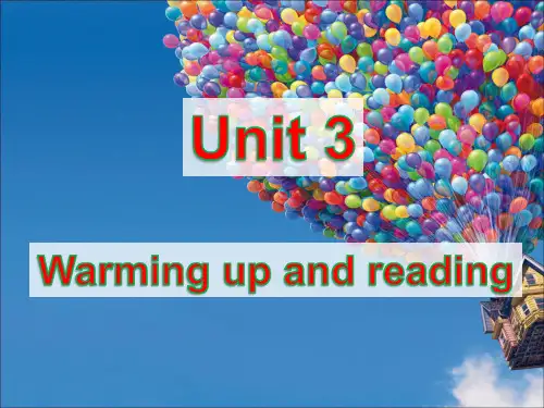 必修5第三单元Warming up and reading