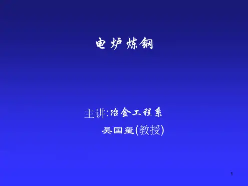 钢铁冶金概论电炉钢