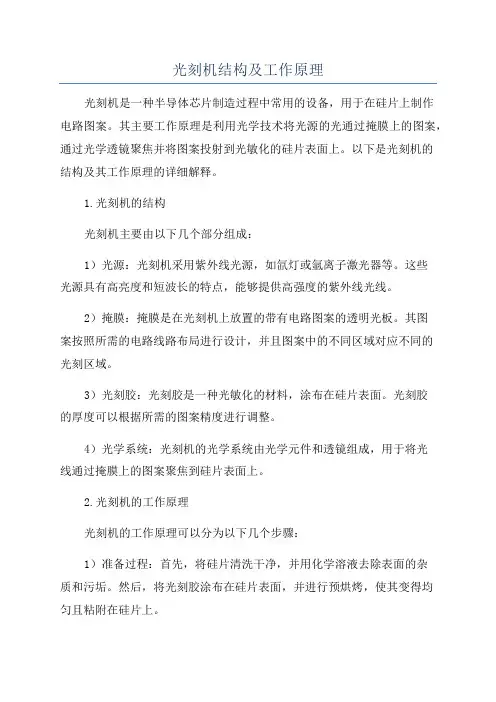 光刻机结构及工作原理