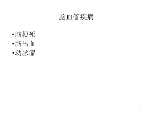 脑血管疾病及颅脑外伤的CT诊断