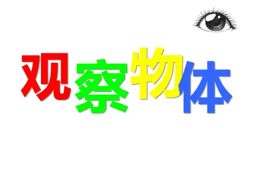 新人教版小学二年级数学上册《观察物体》ppt教学课件