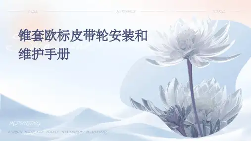 锥套欧标皮带轮安装和维护手册