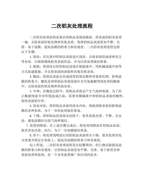 二次铝灰处理流程