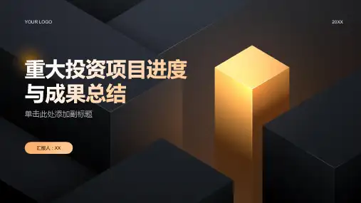 2024年重大投资项目进度与成果总结报告PPT模板